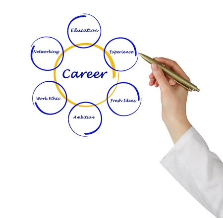 Diagram of career successの写真素材