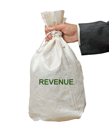 Bag with revenueの写真素材
