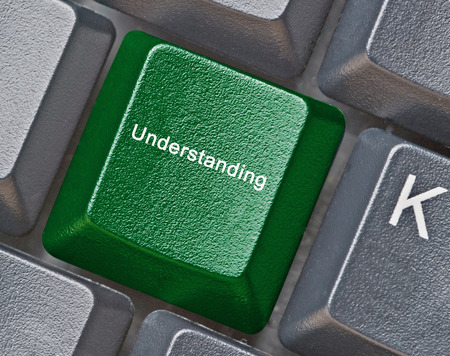 Keyboard with key for understandingの写真素材