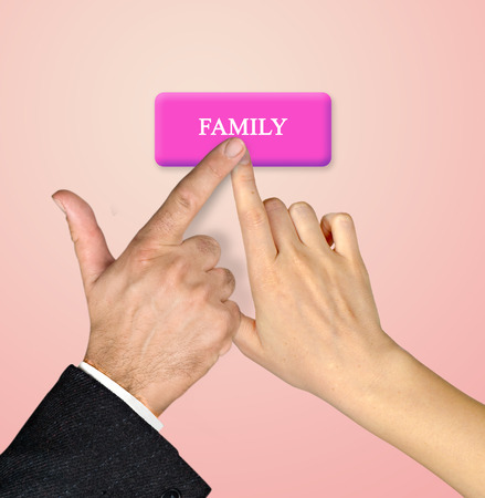 Button for familyの写真素材