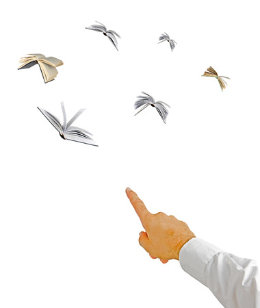 Flying bookの写真素材