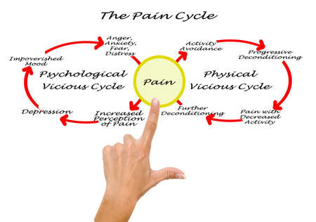 Pain Cycle: Physiolgy and Psychologyの写真素材
