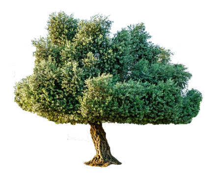 Tree isolated on white backgroundの写真素材