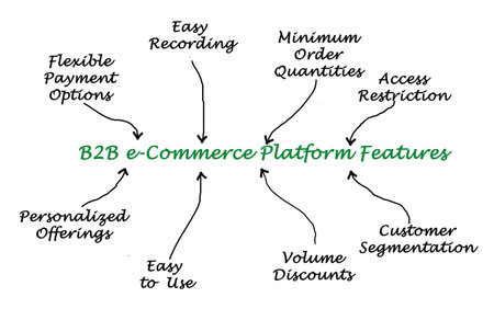 Eight Features of B2B e-Commerce Platformの写真素材