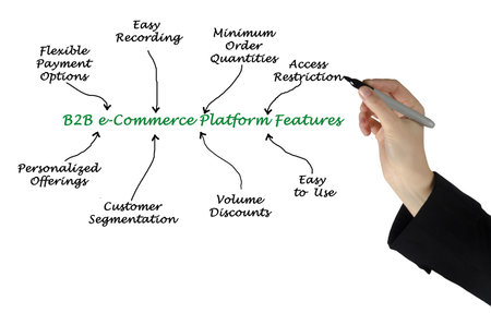 Eight Features of B2B e-Commerce Platformの写真素材