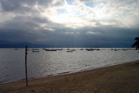 Santo Antonio de Lisboa Beach - SC - Brazil                    の写真素材