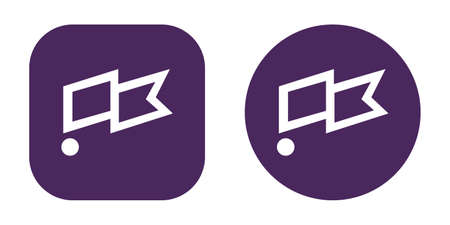 Set of Clubhouse icons in different shapes. Social network community. Vectorのイラスト素材