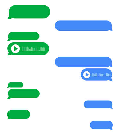 Message chat bubbles. Vector design template for message chatのイラスト素材