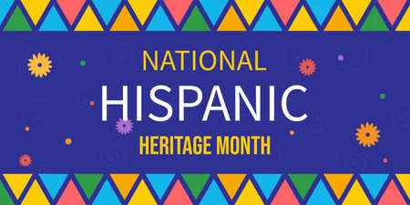 National Hispanic Heritage Month. Poster, card, banner and background. Vector illustrationのイラスト素材