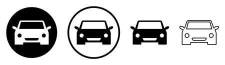 Car icon. Set of web icon. Vector illustration isolated on white backgroundのイラスト素材