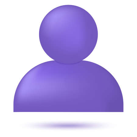 Human symbol 3d iconのイラスト素材