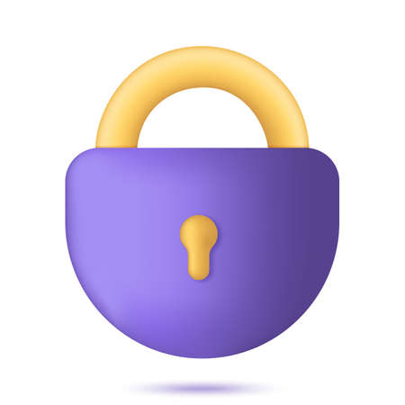 Lock simple iconのイラスト素材
