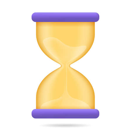 Hourglass 3d iconのイラスト素材