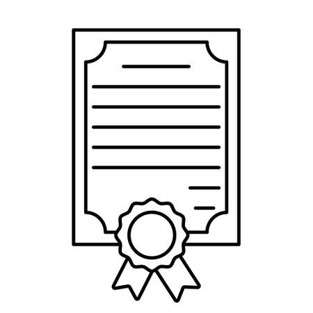 Vector certificate icon. Vector illustrationのイラスト素材