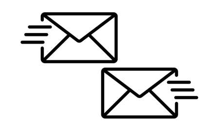 Envelope icon. Symbol for website design, logo, app, UI. Vector illustration, EPS10のイラスト素材