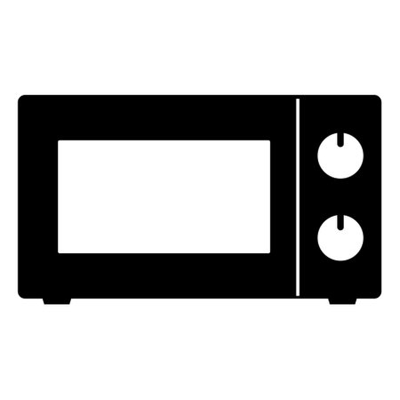 Microwave icon. Kitchen equipment. Vector illustrationのイラスト素材