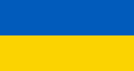 Flag of Ukraine. national symbol. Blue and yellow illustrationのイラスト素材