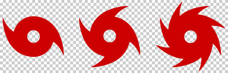 wind storm sign. Vector illustration isolated on transparent backgroundのイラスト素材