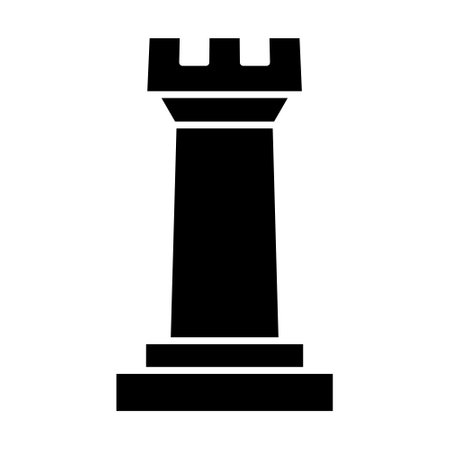 Chess icon. Vector illustration isolated on white backgroundのイラスト素材