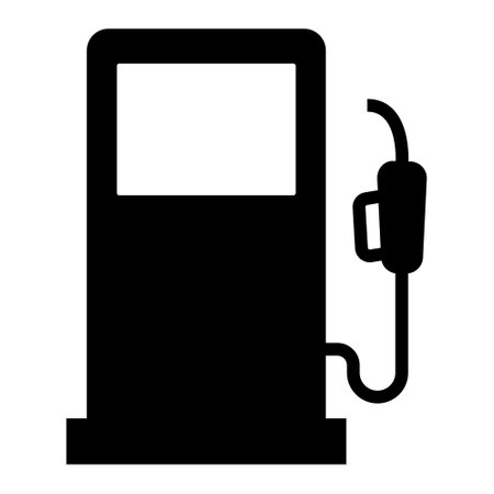 Fuel icon. Vector illustration isolated on white backgroundのイラスト素材
