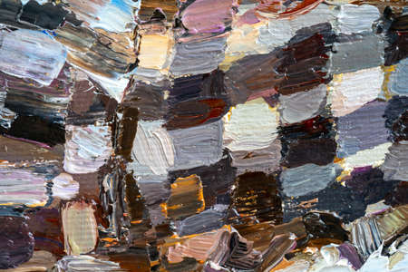 Embossed pasty oil paints and reliefs.の写真素材