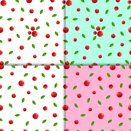 Seamless background pattern rowanのイラスト素材