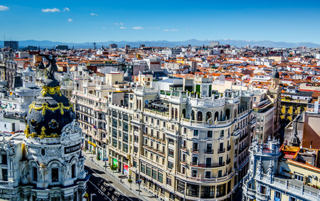 Atico bar terraza city view from the aboveのeditorial素材