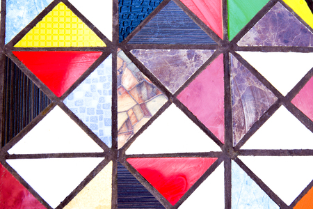 Colourful tiles in the vintage style