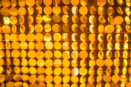 Festive background with defocused lights. Christmas moodの写真素材
