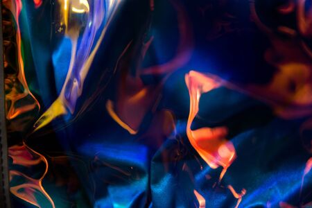 Abstract trendy holographic background with neon colors.の写真素材