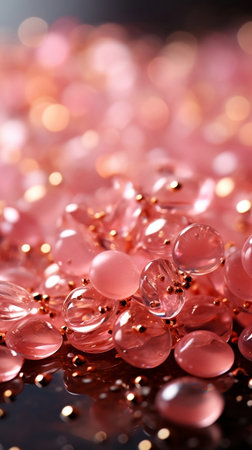 Pink glitter texture for background. Vertical backdrop, close upの素材