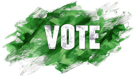 "Vote" text stands out, encouraging participation in the Pakistani elections.の素材