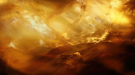Warm golden tones with swirling light patterns in an abstract designの素材