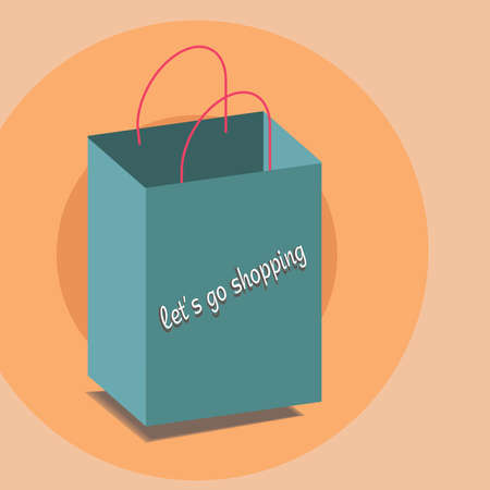 Shopping bagのイラスト素材