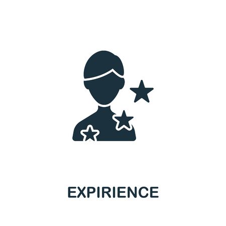 Experience icon from personal productivity collection. Simple line Experience icon for templates, web design and infographics.のイラスト素材