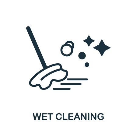 Wet Cleaning icon. Simple illustration from laundry collection. Creative Wet Cleaning icon for web design, templates, infographics and more.のイラスト素材