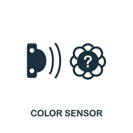 Color Sensor icon. Simple element from sensors icons collection. Creative Color Sensor icon ui, ux, apps, software and infographics.のイラスト素材