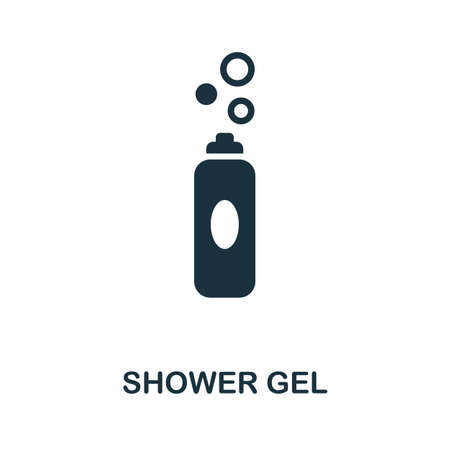 Shower Gel icon. Simple element from personal hygiene collection. Creative Shower Gel icon for web design, templates, infographics and moreのイラスト素材