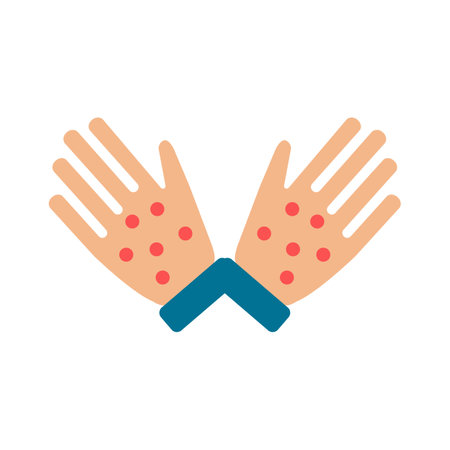 Rash icon. Simple illustration from allergy collection. Monochrome Rash icon for web design, templates and infographics.のイラスト素材