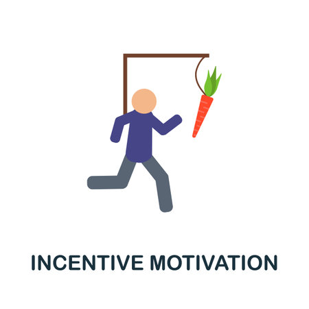 Incentive Motivation icon. Simple illustration from business motivation collection. Monochrome Incentive Motivation icon for web design, templates and infographics.のイラスト素材