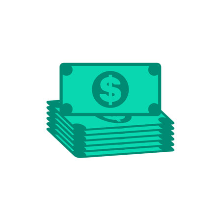 Money icon. Simple illustration from e-commerce collection. Monochrome Money icon for web design, templates and infographics.のイラスト素材