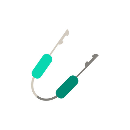 Grill Tongs icon. Simple illustration from grill and barbecue collection. Monochrome Grill Tongs...