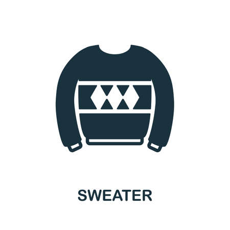 Sweater icon. Monochrome sign from hospital regime collection. Creative Sweater icon illustration for web design, infographics and moreのイラスト素材