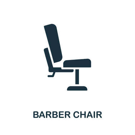Barber Chair icon. Monochrome sign from hairdresser collection. Creative Barber Chair icon illustration for web design, infographics and moreのイラスト素材