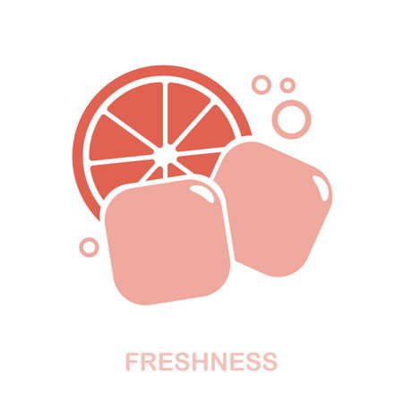 Freshness flat icon. Colored element sign from spa therapy collection. Flat Freshness icon sign for web design, infographics and more.のイラスト素材