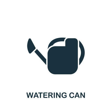 Watering Can icon. Monochrome simple Watering Can icon for templates, web design and infographicsのイラスト素材