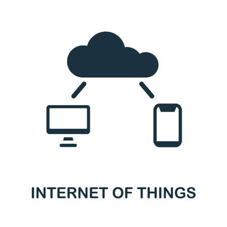 Internet Of Things icon. Monochrome simple Internet Of Things icon for templates, web design and infographicsのイラスト素材