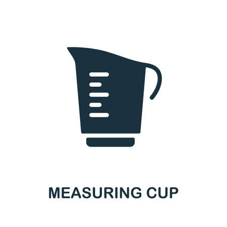 Measuring Cup icon. Simple element from kitchen collection. Creative Measuring Cup icon for web design, templates, infographics and moreのイラスト素材