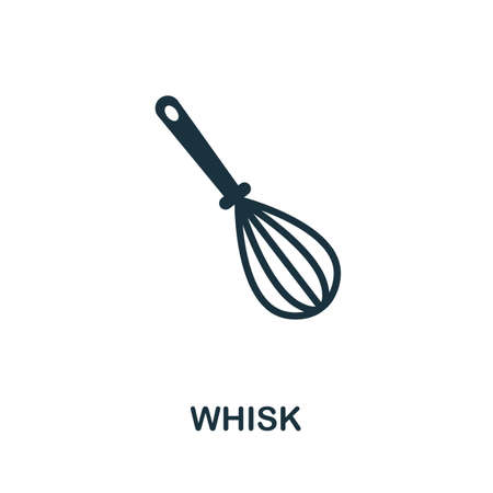 Whisk icon. Simple element from kitchen collection. Creative Whisk icon for web design, templates, infographics and moreのイラスト素材