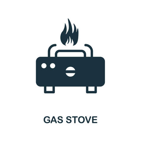 Gas Stove icon. Simple element from kitchen collection. Creative Gas Stove icon for web design, templates, infographics and moreのイラスト素材